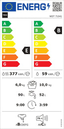 MÁQUINA DE LAVAR E SECAR ROUPA TEKA WDT71041WH 10/6KG