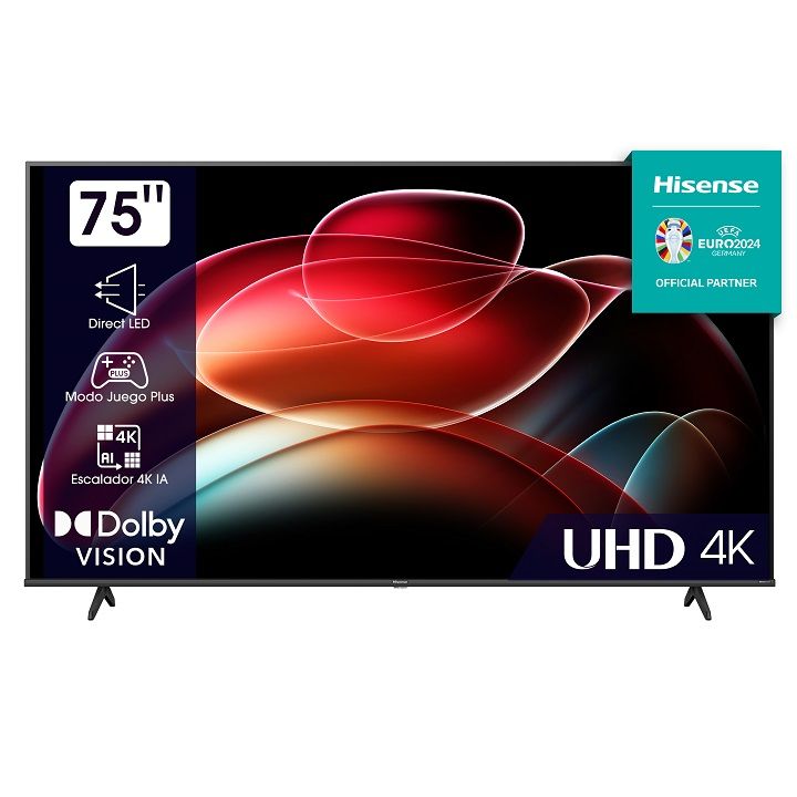 HISENSE LED TV 75" 4K HDR10+ SMART TV VIDAA U 6.0 75A6K