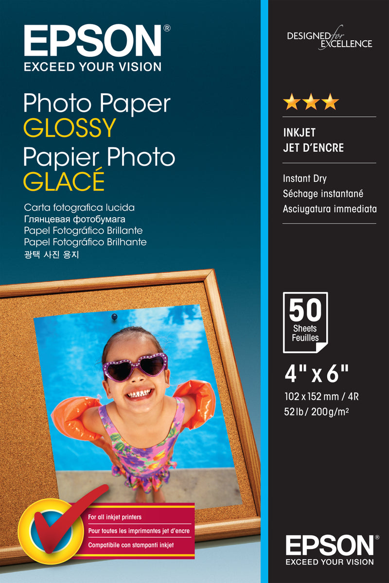Epson Photo Paper Glossy papel fotográfico Brilho