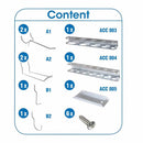 SACO 9UN BT-PAINEL (6 GANCHOS+3 ACCS) AC012. SIMON RACK