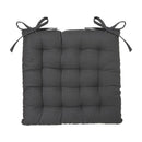 ALMOFADA PARA CADEIRA ESTILO BOLACHA COR CINZENTO ESCURO 38X38CM