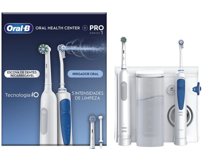 CENTRO DENTÁRIO ORAL-B OXYJETPRO1 ( RECARREGÁVEL  - BRANCO  - JAT