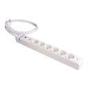 EXTENSÃO COM 6 TOMADAS 2P+T, 16A 250V. MÁX.3680W 850°C GWT 61ILSO