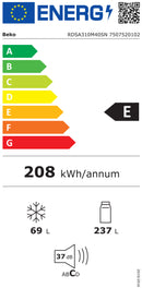 BEKO FRIGORIFICO 2PT 1750X595X592MT 306LT BRANCO (E)