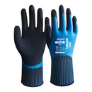 LUVA DE NYLON COM REVESTIMENTO DUPLO DE LÁTEX, 100% RESISTENTE À