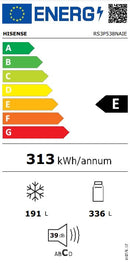 FRIGORIFICO AMERICANO HISENSE RS3P538NAIE INOX