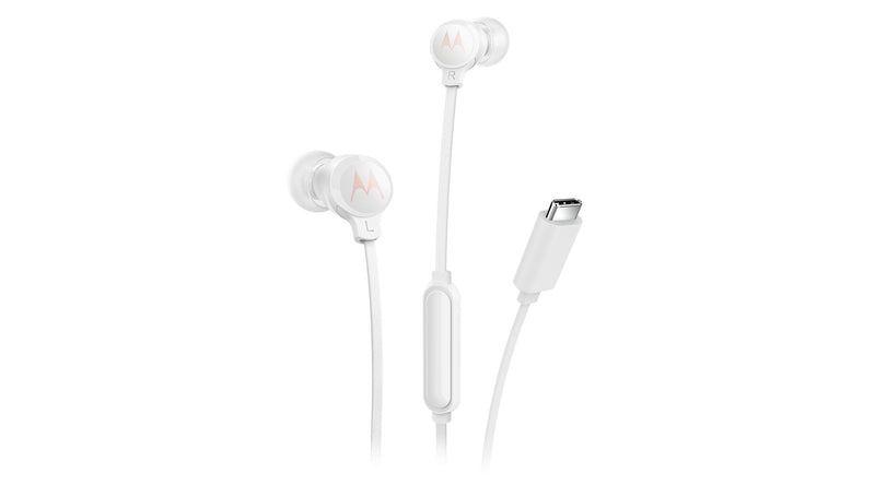 AURICULARES MOTOROLA EARBUDS 3C-S USB C BLANCO