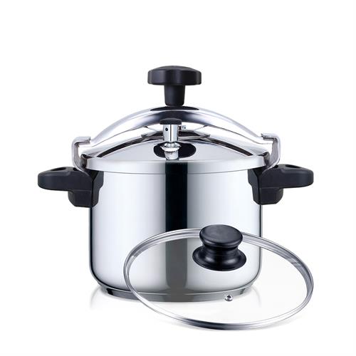 HAEGER PANELA PRESSAO COOKER PLUS 6LTS INOX TAMPA VIDRO