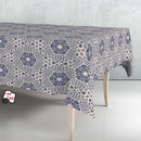 ROLO DE TOALHA DE MESA ANTI-NÓDOAS MANDALA AZUL 140CM X 25M EXMA