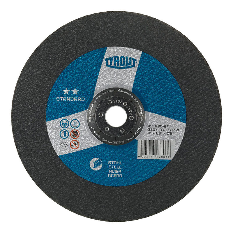 DISCO DE CORTE ARREDONDADO Ø230X3X22,23MM A30-S-BF TYROLIT