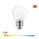 LÂMPADA ESFÉRICA LED E27 4,3W 470LM 2700K LUZ QUENTE Ø4,5X8,2CM P