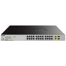 SWITCHE D-LINK SWITCH GIGABIT 24X101001000 + 2XCOMBO, 370W (MAX 3