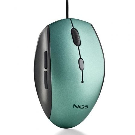 RATO ERGONÓMICO NGS MOTH ICE ATÉ 1600 DPI VERDE