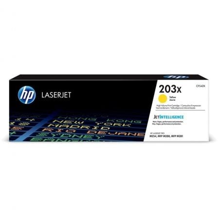 HP LaserJet Toner Original 203X Amarelo de elevado rendimento