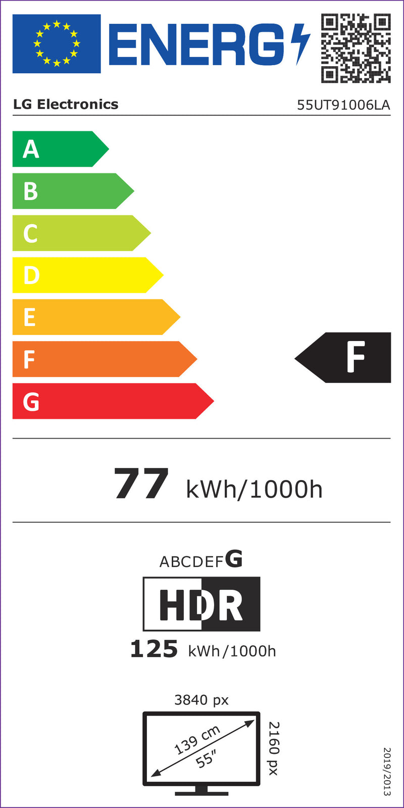 LG - LED SMART TV 4K 55UT91006LA.AEU