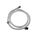 BICHA DE CHUVEIRO FLEXÍVEL. 1,5M COR BRANCO/CROMO EDM