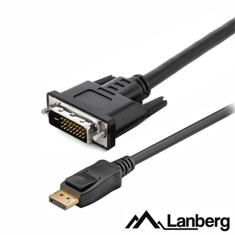 CABO DISPLAYPORT MACHO  DVI-D MACHO 1.8M LANBERG