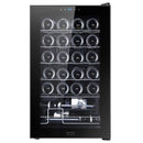 GARRAFEIRA CECOTEC  C/ COMPRESSOR  P/ 24 GARRAFAS PRETA