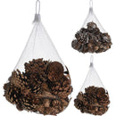 PINHAS PARA DECORAR, 2 MODELOS, NEVDAS E SEM NEVE.