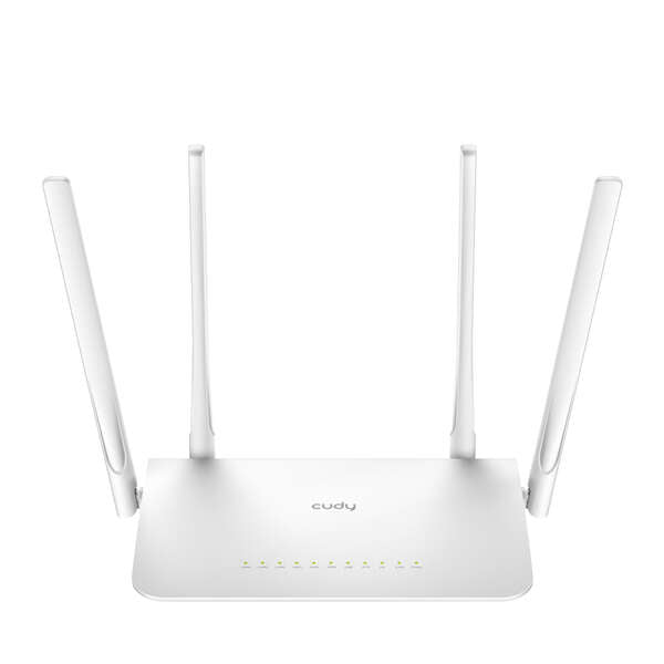 CUDY ROUTER AC1200 DUAL BAND WIFI 5 PORTAS 4 ANTENAS