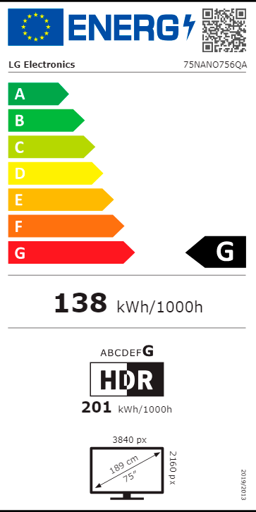 LED LG - 75NANO756QA