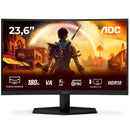 AOC MONITOR VA 24" (23.8) FHD CURVO 0.5MS 180HZ HDMI DP COLUNAS C