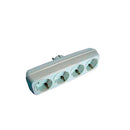 MULTICONECTOR 4 TOMADAS 2P+T 16 A 250 V BRANCO (EMBALADO EM PELÍC