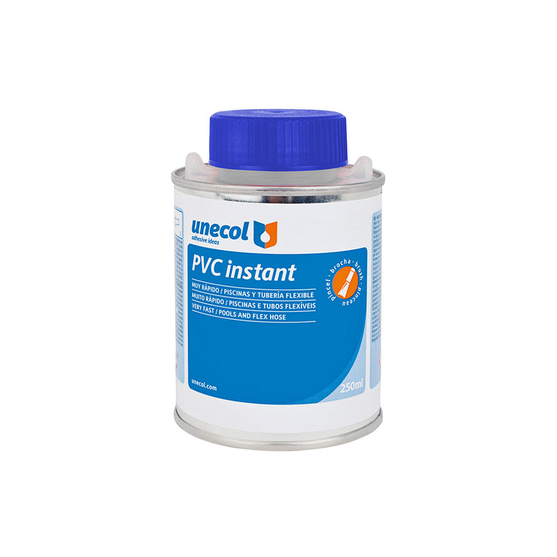 PVC INSTANT, EMBALAGEM METÁLICA 250ML COM PINCEL A2011 UNECOL