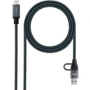 CABLE USB 3.2 TIPO-C NANOCABLE 10.01.4112-COMB USB TIPO-C MACHO +