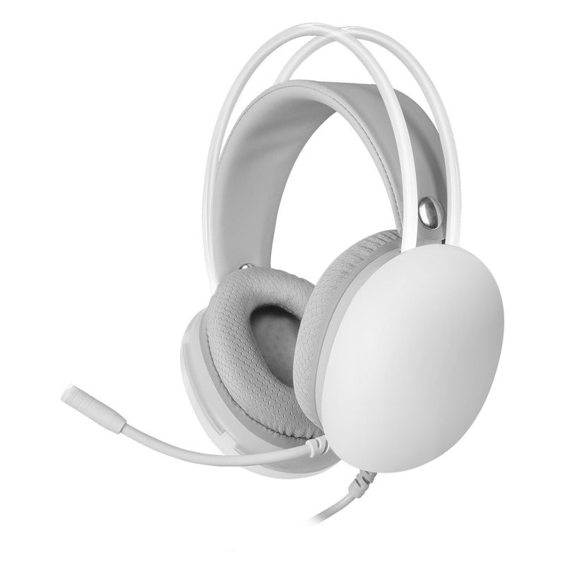 AURICULARES COM MICROFONE MARS GAMING MH-GLOW JACK 3.5 BRANCOS