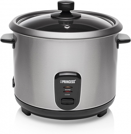 Princess 271950 panela de arroz 1,8 l 700 W Preto, Aço inoxidável