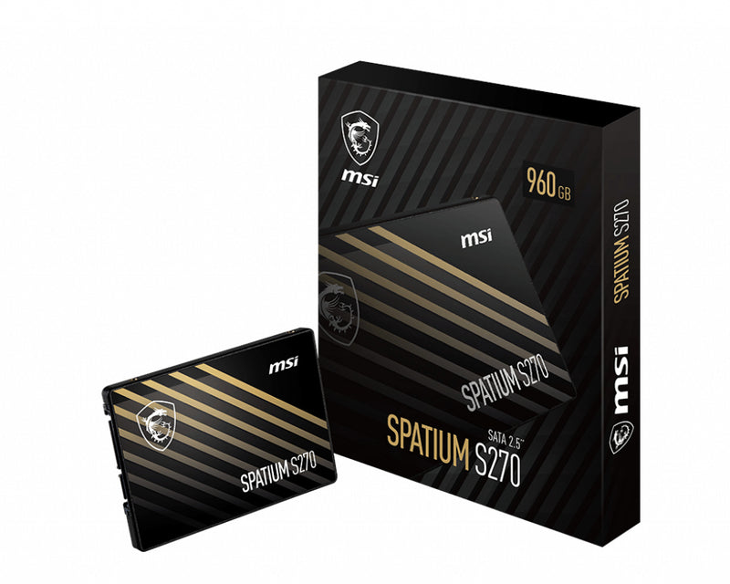 SSD 2.5 SATA MSI 240GB SPATIUM S270 -500R400W-5080K IOPS