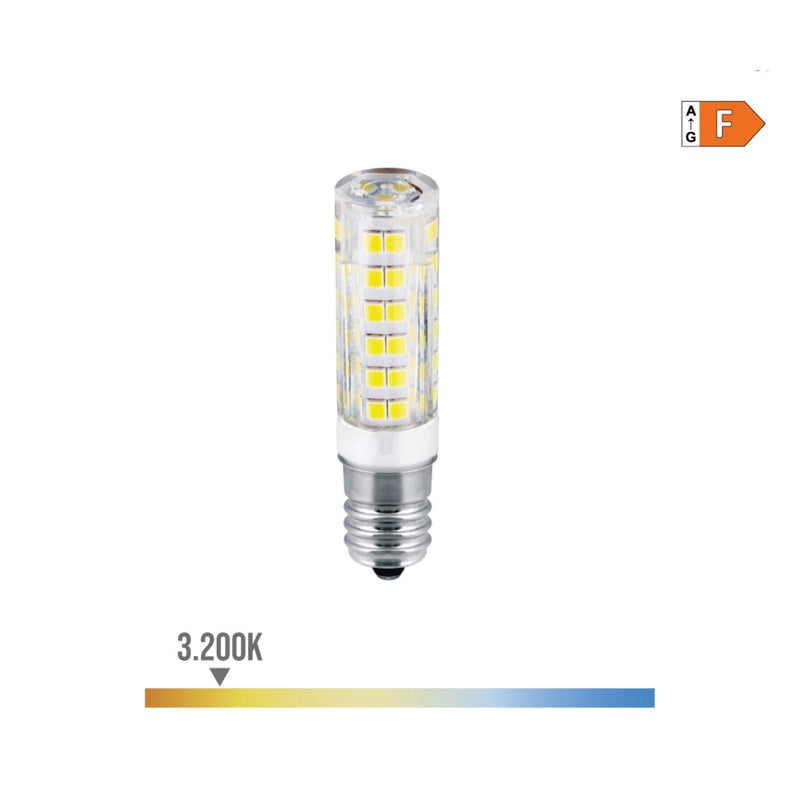 LÂMPADA TUBULAR LED E14 4,5W 450LM 3200K LUZ QUENTE Ø1,6X6,6CM ED