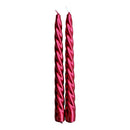 PACK 2 VELAS DECORATIVAS VERMELHAS Ø2X24CM MAGIC LIGHTS