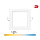 MINI DOWNLIGHT LED QUADRADO DE ENCASTRAR 6W 4000K LUZ DIA COR BRA