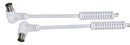 CABLE DCU ANTENA TV 90º 1,5M BLANCO
