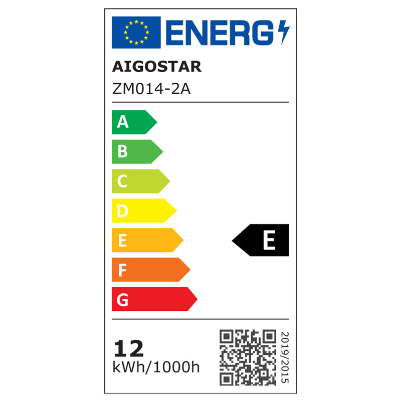 LÂMPADA DE PAREDE LED DE METAL PRETA 12 W