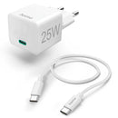 HAMA CARREGADOR RAPIDO CCABO CARREGAMENTO USBC 25W BRANCO