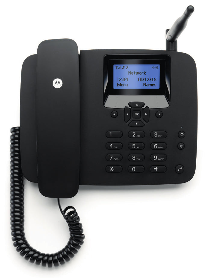 Motorola FW200L Telefone DECT Identificação de chamadas Preto