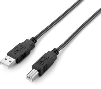 Equip 128863 cabo USB 1 m USB 2.0 USB A USB B Preto