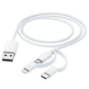 HAMA CABO MULTI 3 EM 1 USB-A - MICRO-USB, USB-C E LIGHT 1M
