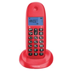 Motorola C1001 Telefone DECT Identificação de chamadas Cereja