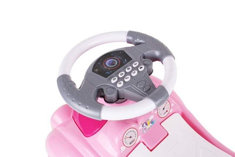 CARRO ANDADOR INFANTIL COM BUZINA ROSA