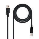Nanocable 10.01.0103-BK cabo USB 1,8 m USB 2.0 USB A USB B Preto
