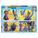 EDUCA - PUZZLE MULTI 4IN1 50-80-100-150 ZOOTOPIA 2 20464