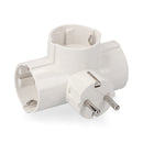FICHA 3 TOMADAS SAÍDAS LATERAIS T/TL 16A 250V 4,8MM (RETRACTILADA