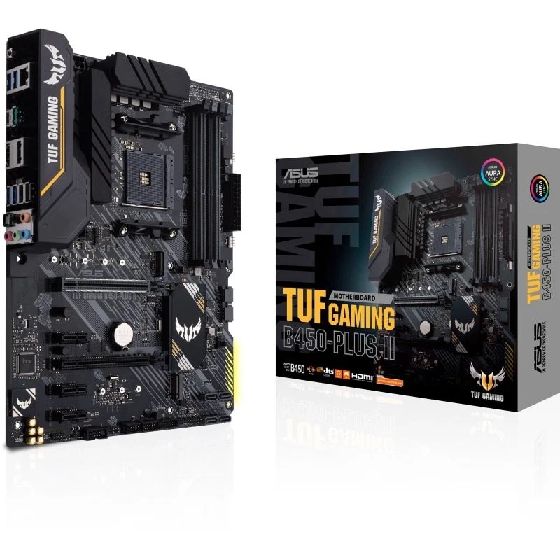 ASUS TUF GAMING B450-PLUS II AMD B450 Socket AM4 ATX