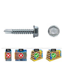 CAIXA 250 UNID. PONTA BROCA HEXAGONAL DIN/REF 7504K Ø4,2X25MM ZIN