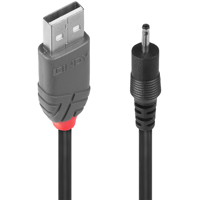 Lindy 70265 cabo de energia Preto 1,5 m USB A EIAJ-01 (2.5 mm, 0.