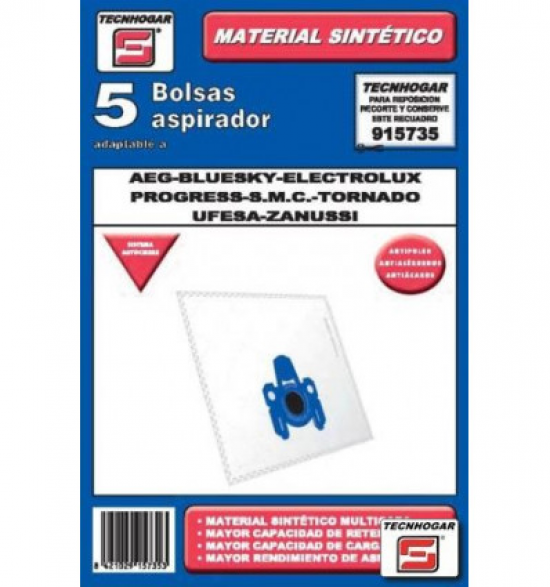 BOLSA ASPI.TECNHOGAR 915735 SINTETICA AEG-ELECTROL